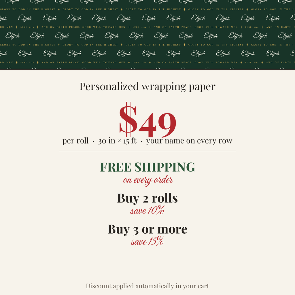 $49 per roll, free shipping on every order, buy 2 rolls save 10%, buy 3 or more save 15%