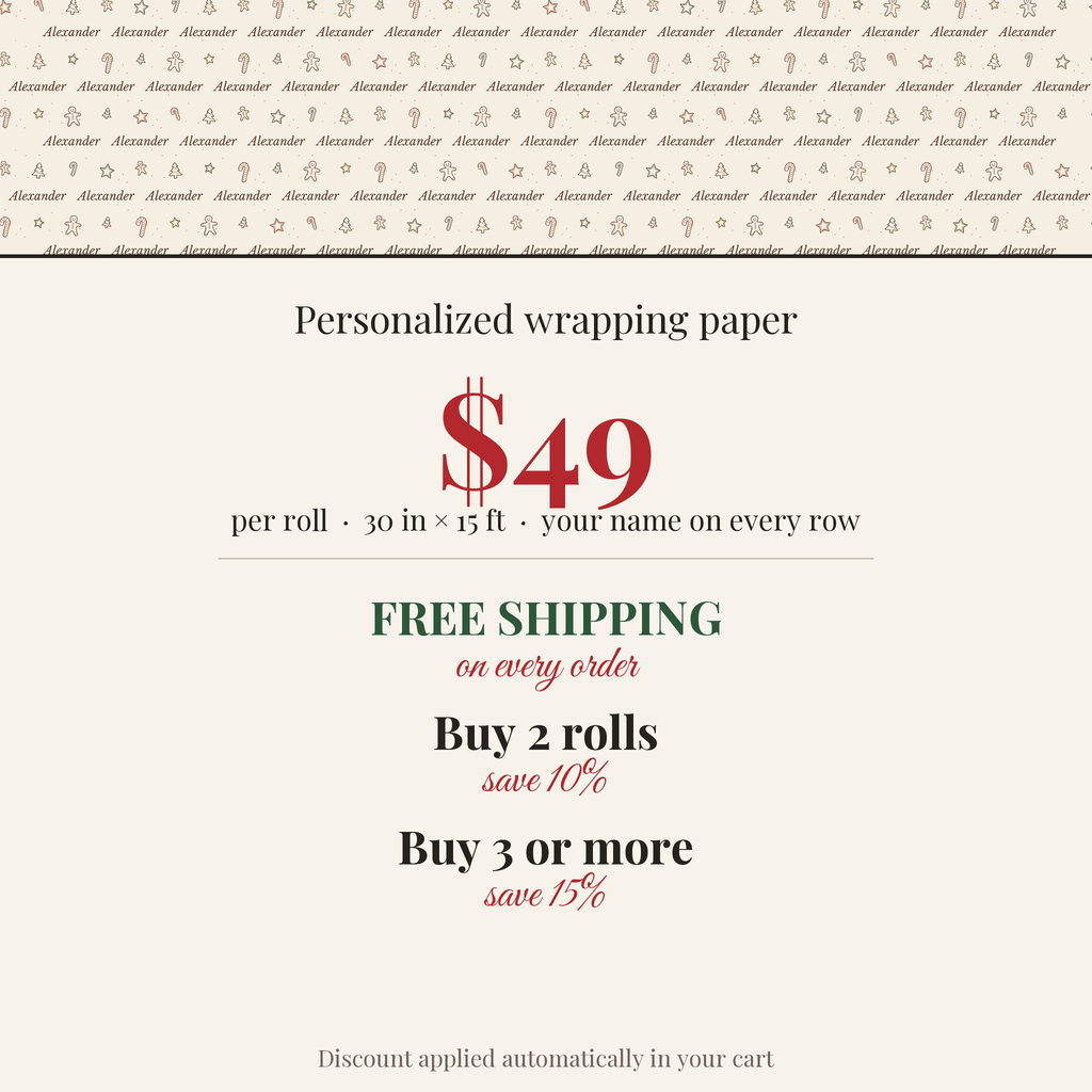 $49 per roll, free shipping on every order, buy 2 rolls save 10%, buy 3 or more save 15%